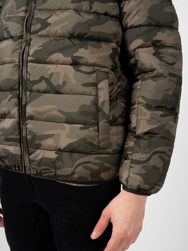 PEPE JEANS Kurtka puchowa Jack Camo PM402588 Zielony Regular Fit