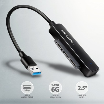 ADSA-FP2A USB-A 5 Гбит/с SATA 6G 2,5-дюймовый адаптер для жесткого диска