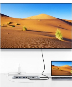 ДОК-СТАНЦИЯ-концентратор USB-C 11 в 1 VGA RJ45 SD HDMI 4K для Macbook Pro Air M1 M2