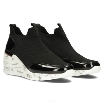 Czarne sneakersy damskie FILIPPO DP3551/22 r41