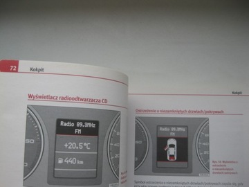 SEAT EXEO 2008-2013 Польский цвет и сокращенное руководство пользователя, оригинал
