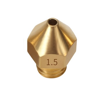 Сопло принтера MK8 — 1,5 мм/6 мм, нить 1,75 мм.