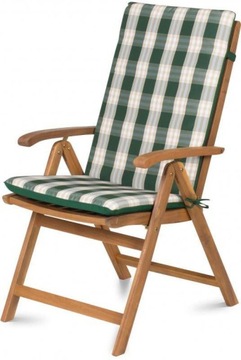 Набор из двух регулируемых складных садовых стульев из универсального дерева.