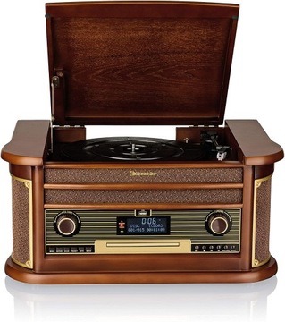 GRAMOFON RETRO RADIO FM DAB+ CD BLUEOOTH USB ROADSTAR HIF-1996D+BT + PILOT
