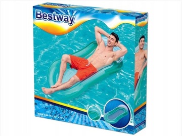 Матрас одноместный надувной Сетчатое дно Синий BESTWAY 43103