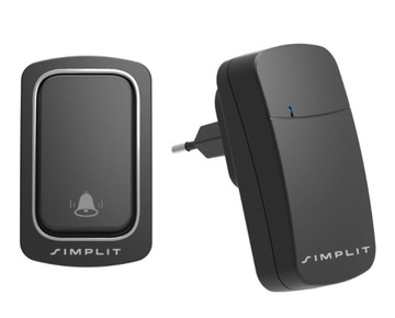 БЕСПРОВОДНОЙ ДВЕРНОЙ ЗВОНОК, БЕЗ АККУМУЛЯТОРОВ, ВОДОНЕПРОНИЦАЕМЫЙ SIMPLIT QX-100