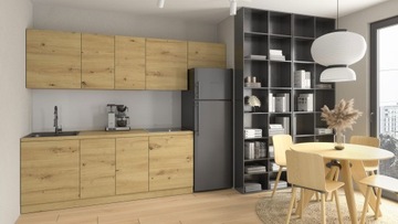 Szafka kuchenna dwudrzwiowa LANGEN D80 dąb artisan push to open