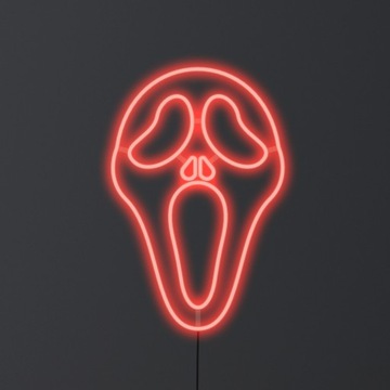 KRZYK - Neon LED FLEX - LAMPKA NOCNA - HALLOWEEN