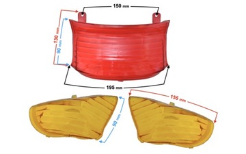 Абажур заднего фонаря скутера
