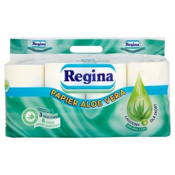 ТУАЛЕТНАЯ БУМАГА REGINA АЛОЭ ВЕРА 8 РОЛИКОВ