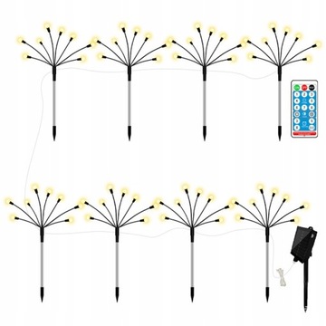 2x Lampa solarna Świetliki Firefly Swing kulki LED