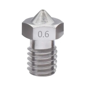 Dysza stalowa V6 0.6 mm 1.75 mm E3D M6