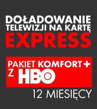 Doładowanie TNK KOMFORT+ HBO 12 MIESIĘCY