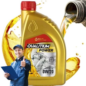 OLEJ SILNIKOWY 0W20 1L QUALITIUM POWER SYNTETYCZNY TOYOTA MAZDA OIL IV
