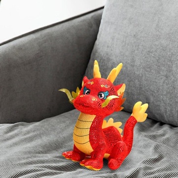 Плюшевый диван, китайский новогодний дракон, плюшевая игрушка, кукла-дракон, игрушка d