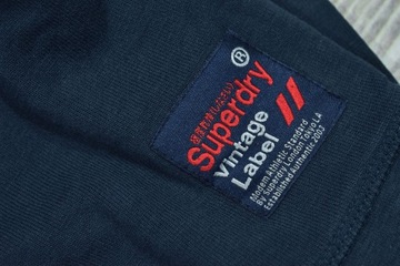 SUPERDRY VintageLabel Granatowa Bluza Męska / M