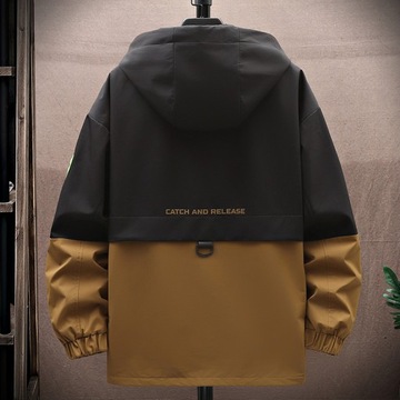 2023 Новая весенняя мужская куртка с капюшоном, дышащая верхняя одежда