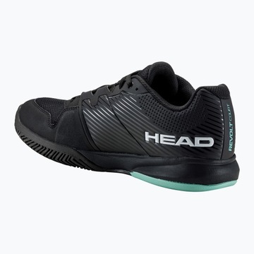 Buty do tenisa męskie HEAD Revolt Court black/teal 47 EU