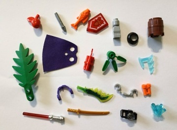 Оригинальные аксессуары для фигурок LEGO MIX, 20 шт.