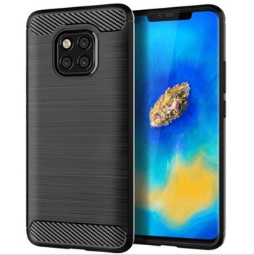 ETUI SOFT SLIM CASE CARBON DO HUAWEI MATE 20 PRO