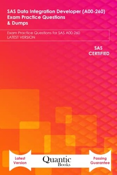 Books, Quantic SAS Data Integration Developer (A00-260) Exam Practice Quest