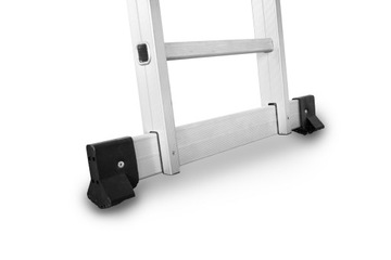 Шарнирно-сочлененная многофункциональная складная лестница АЛЮМИНИЙ 4x3 С ПЛАТФОРМОЙ BAULICH