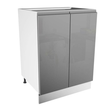 Szafka dolna ASPEN 2 D60 Szary Połysk Grey