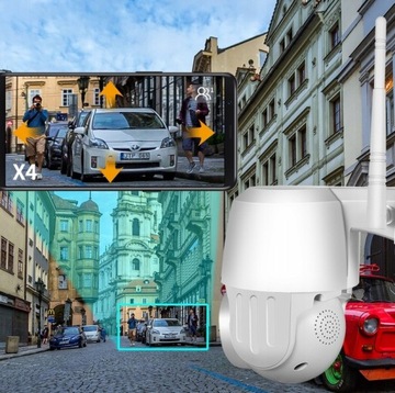НАРУЖНАЯ ПОВОРОТНАЯ WIFI IP-КАМЕРА НАБЛЮДЕНИЯ С ЗУМОМ