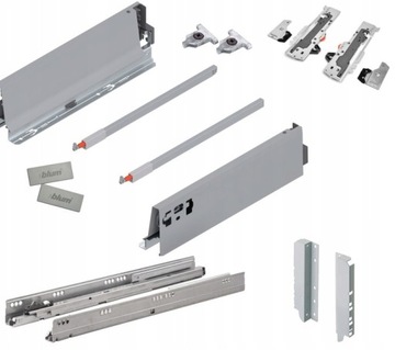 TANDEMBOX ANTARO TIP-ON 500 WYSOKA D SZARA,BLUM