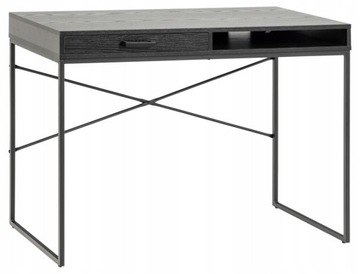 BIURKO SEAFORD 110X75 CM CZARNE
