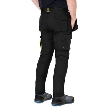 РАБОЧИЕ БРЮКИ Strong ZEUS 2в1, СОЕДИНЯЮЩИЕ НОГИ, Светоотражающие