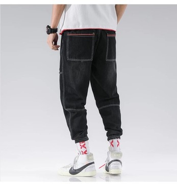 2024 New Streetwear Hip Hop Cargo Pants Men's Jean