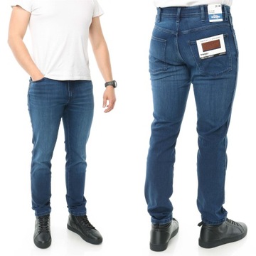WRANGLER RIVER spodnie proste tapered jeansy W30 L30