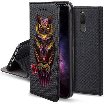 Etui MAGNET SOWA do Huawei Mate 10 Lite + SZKŁO