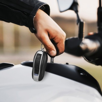 UNIWERSALNY MOTOCYKLOWY ALARM ANTYKRADZIEŻOWY 12V Z PILOTEM