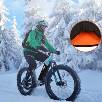 НЕОПРЕНОВАЯ КРЫШКА АККУМУЛЯТОРНОГО АККУМУЛЯТОРА ДЛЯ ЭЛЕКТРОВЕЛОСИПЕДА 30-41см ПЫЛЕЗАЩИТАЮЩАЯ ВОДОНЕПРОНИЦАЕМАЯ