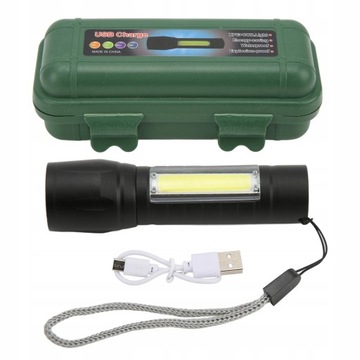 MOCNA LATARKA TAKTYCZNA LED ZOOM COB