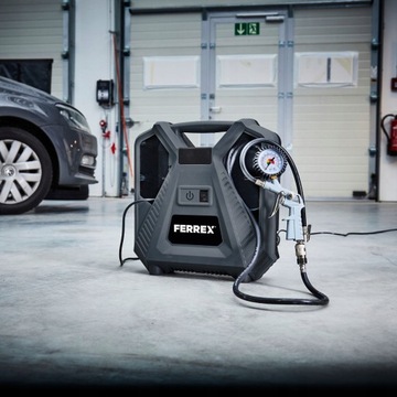 ПОРТАТИВНЫЙ КОМПРЕССОР 8 БАР КОМПРЕССОРНЫЙ ПИСТОЛЕТ С МАНОМЕТРОМ + ФИТИНГИ