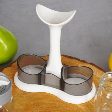 Zestaw SOLNICZKA PIEPRZNICZKA pojemniki do soli pieprzu przyprawnik stojak