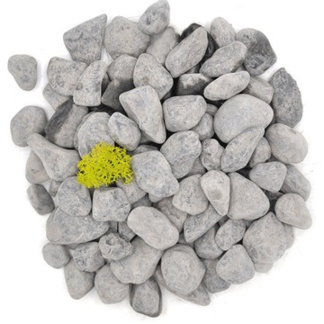 Крупная черная итальянская галька NERO EBANO 4-6см 25кг