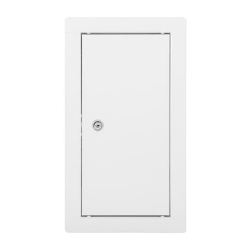 DRZWICZKI REWIZYJNE METALOWE BIAŁE 15x30 NA ZAMEK