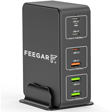 Feegar Tower PRO 140W 6x USB Type C зарядное устройство