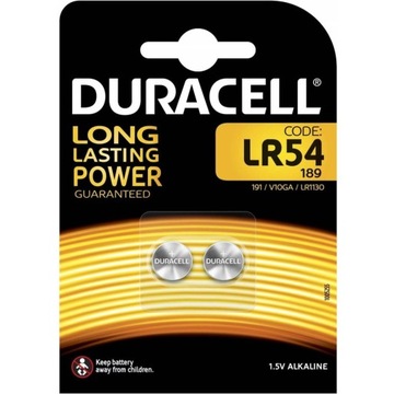 BATERIE ALKALICZNE DURACELL LR54 LR1130 1.5V