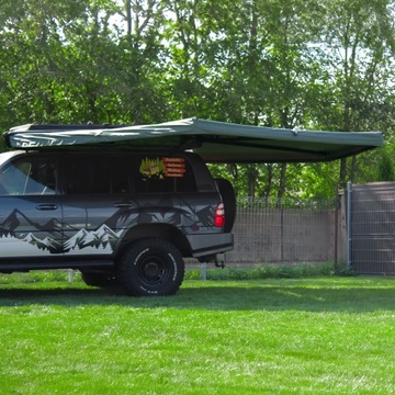 Навес Batwing II Premium 270° 2,5 м ЗЕЛЕНЫЙ со стороны ВОДИТЕЛЯ самонесущий