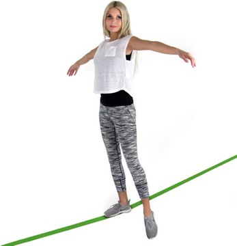 ZESTAW DO CHODZENIA PO LINIE SLACKLINE DO ZAWIESZENIA NA DRZEWIE DO OGRODU
