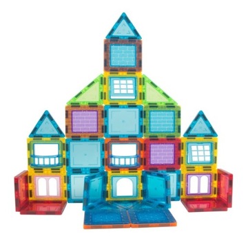 МАГНИТНЫЕ БЛОКИ 3D MAGNETIC 45 шт. Учебная панель