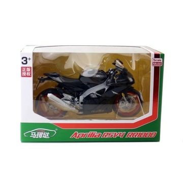 RMZ City Toy Diecast Metal Motorcycle Model 1:12 Scale Aprilia RSV4 RR1000