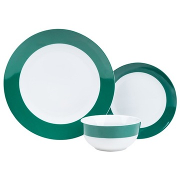 ОБЕДЕННЫЙ СЕРВИС СЕРВИСНЫЙ НАБОР БЕЛЫХ ТАРЕЛОК 18 МЕСТ НА 6 ЧЕЛОВЕК