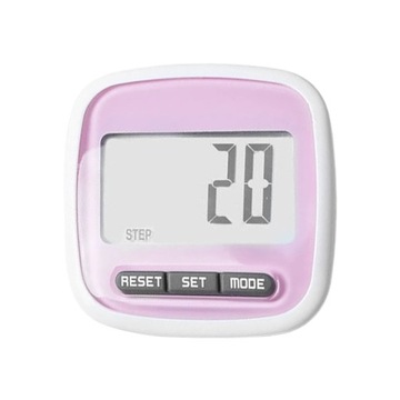 LCD Pedometer For Walking Running Jogging Training Step Counter Double Keys