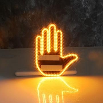 Светодиодный индикатор жестов HAND для среднего пальца заднего стекла автомобиля + ДИСТАНЦИОННЫЙ